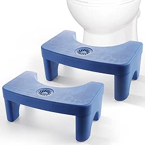 Amazon.com: Brippo 2 Pack Toilet Stool to Improve Bowel Movements, Fits ...