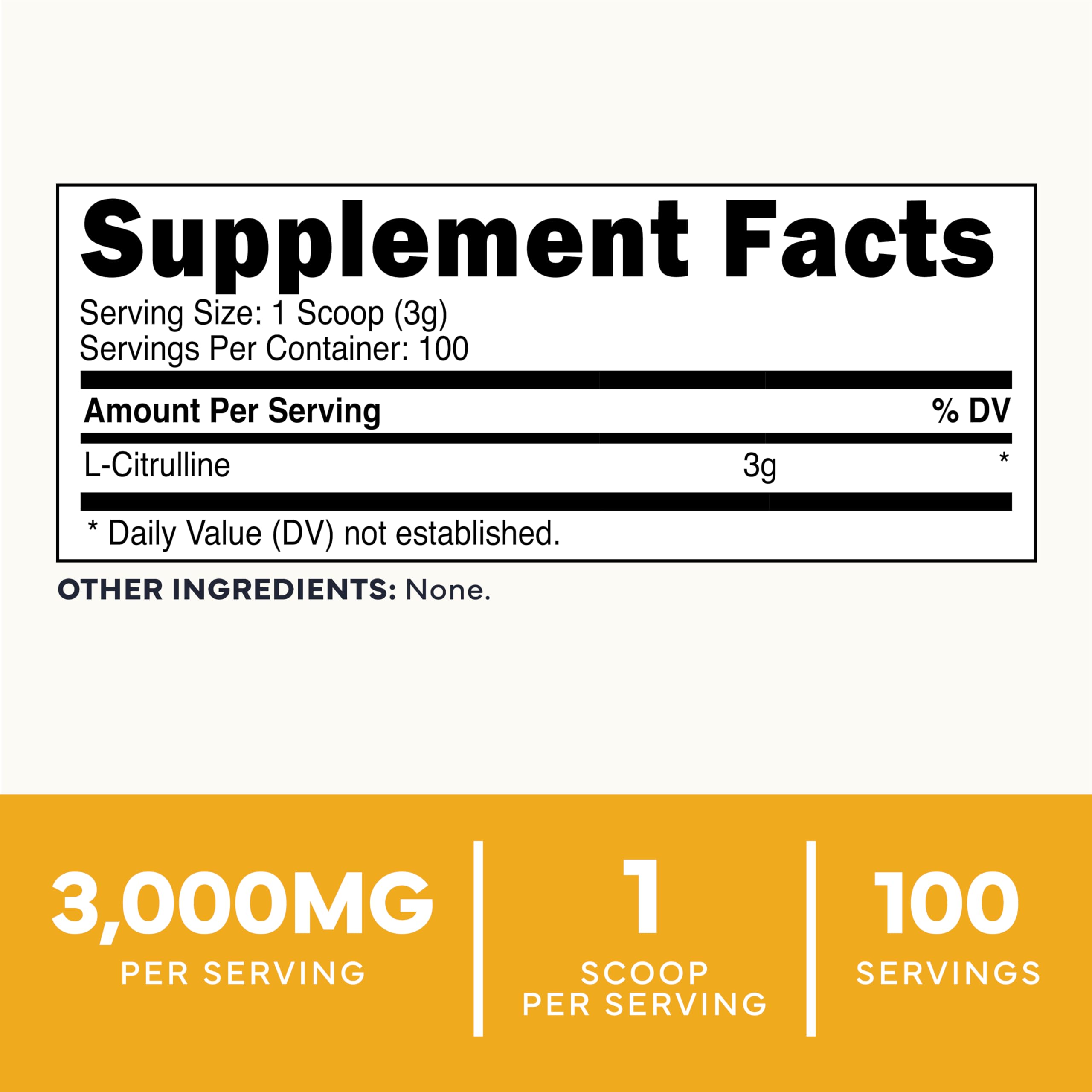 Type Zero L-Citrulline Powder, 3000mg Pump Pre Workout, 100 Servings — Amazon image 2