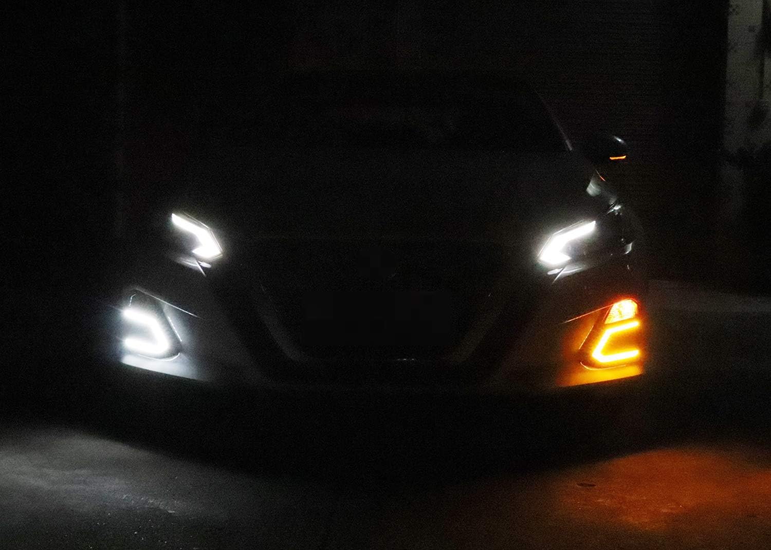 iJDMTOY OEM-Fit Switchback LED Daytime Running Light Kit Compatible With 2019-2022 Nissan Altima, White/Amber LED DRL & Turn Signal