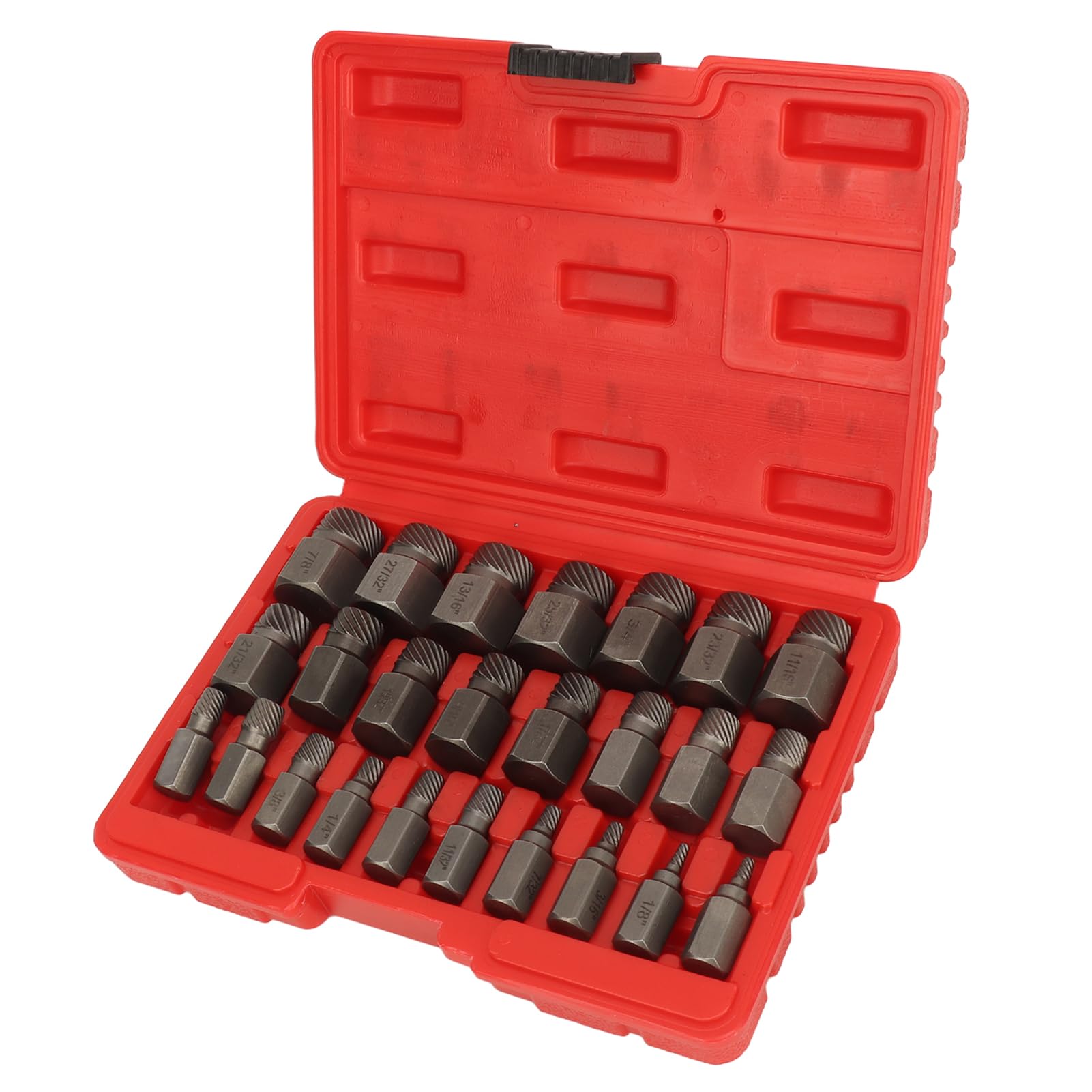25pcs Zestaw Ekstraktora śrubowego Wydajny Stal Easy Out Multi Spline Extractor Set dla Narzędzi Zasilania i Ręcznego