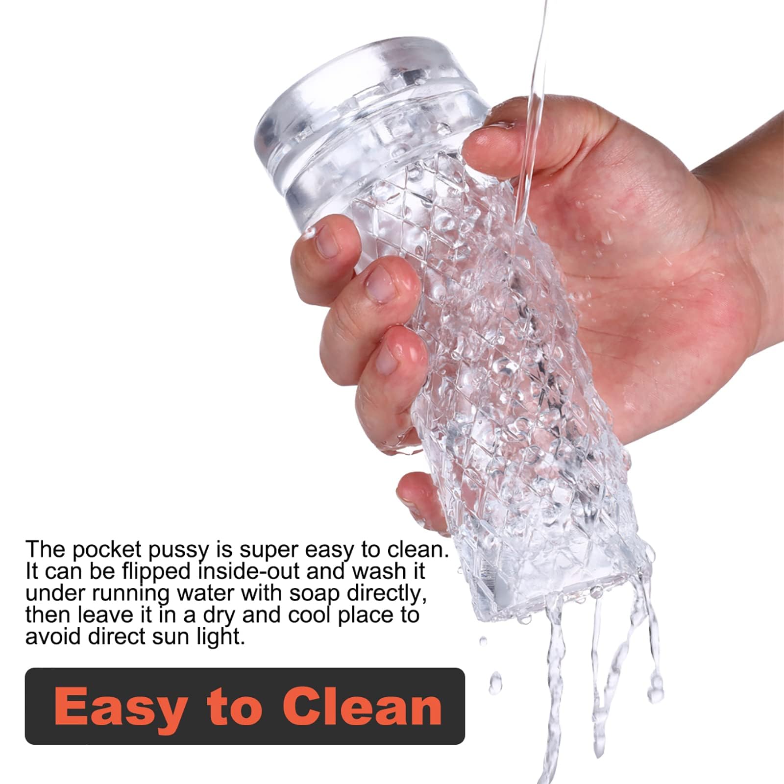 Amazon.com: Clear Male Masturbator Cup - Men's Sex Toy for Penis  Stimulation Masturbation and Training,Transparent Cock Stroker, XL -  Beehive : Health & Household