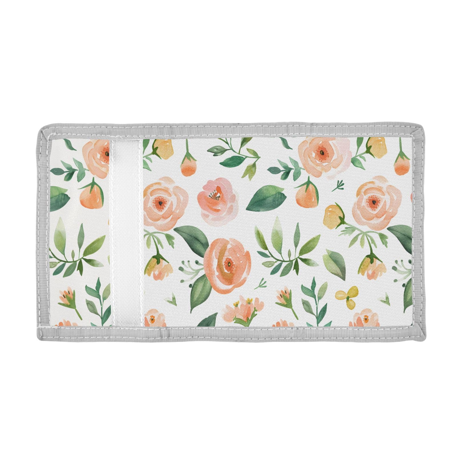 ALAZA Kids Wallets for Boys Girls Toddler Trifold Wallet Children Small Watercolor Floral with Zipper Coin Pocket