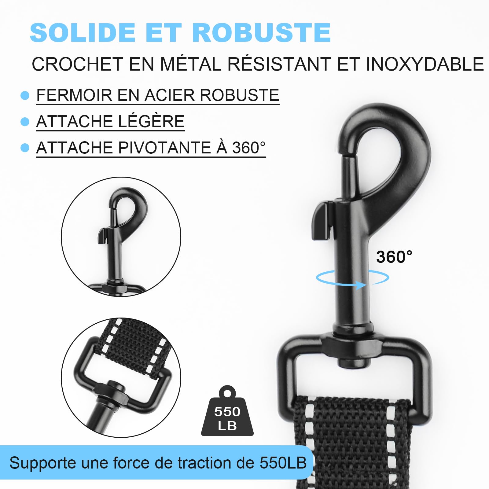 Longe pour Chien - Longe 3M 10M 20M 30M Laisse pour Chien, Laisse de Dressage avec Poignée pour Chiens, Refléchissant (10M)