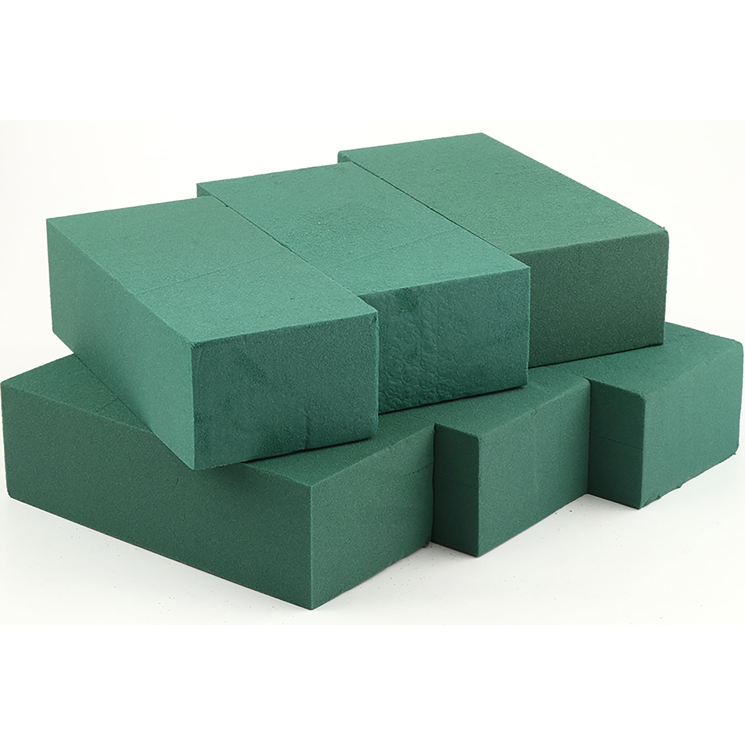 6Pcs Floral Foam Blocks Each (8.85”L x 4.1”Wx 2.75”H) Green Wet & Dry Flower Foam for Fresh & Artificial Flower Arrangements, DIY Crafts, Arts, Weddings, Birthdays and Garden Decorations