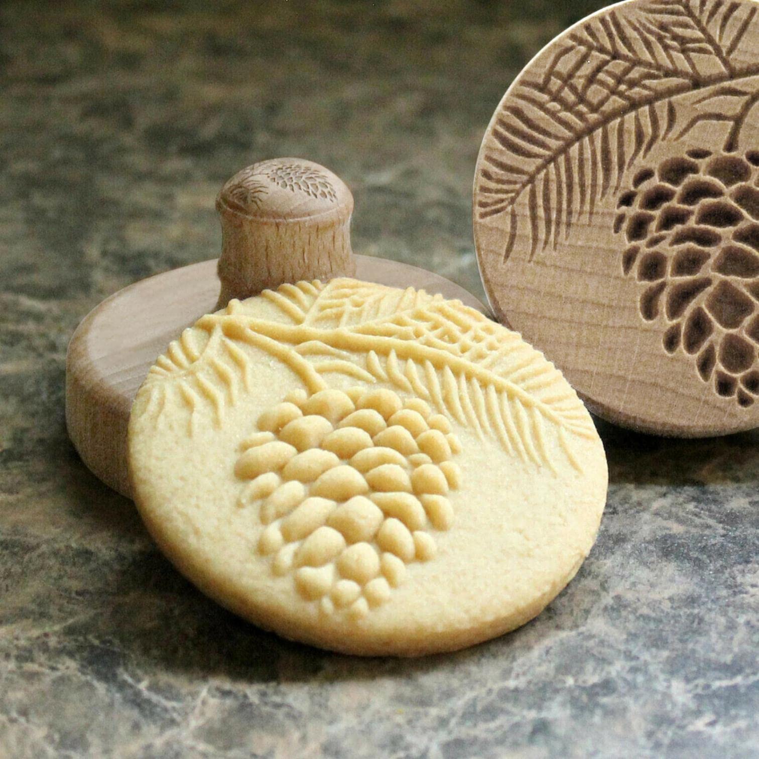 Moldes de galletas de madera, galleta, galleta de sello, cortador de galletas, galleta de prensa de molde de madera tallada, galleta de jengibre, estampado de galletas ，Molde de Galletas