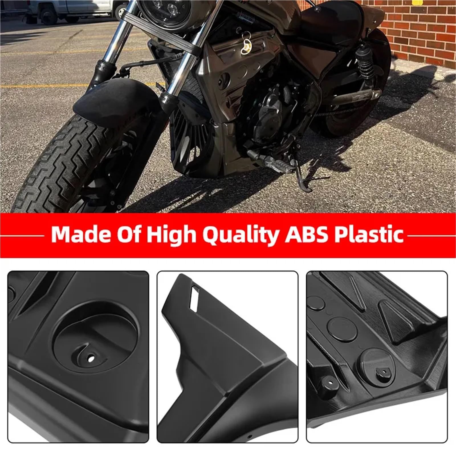 Motocykl Przednia Osłona Chłodnicy Osłona Dolnej Ramy Silnika Motocykla, Osłona Boczna, Błotnik Pod Nadwoziem, Pasuje Do Honda Rebel CMX 500 CMX500 2017-UP