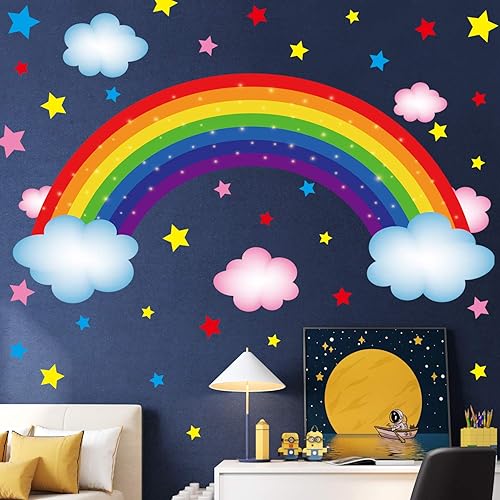 Miniatura 5 de Amaonm - Adhesivo decorativo de pared para decoración de pared de niños, niñas, niños, dormitorio, sala de estar, aula, oficina, decoración de pared