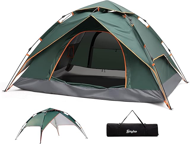SayBe Outdoor Camping Tent 2 3 People Waterproof Tents