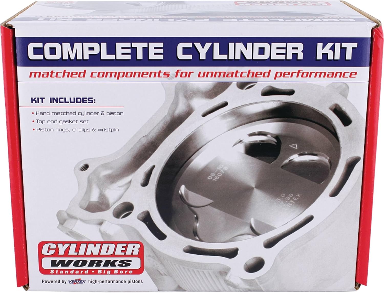 Cylinder Works CW50008K02HC Standard Bore High Compression Cylinder Kit Compatible With/Replacement For Husqvarna FC 350, FX 350 2019-2022, FE 350, FE 350 S 20-2022, GasGas EC 350 F, EX 350 F 21-2022