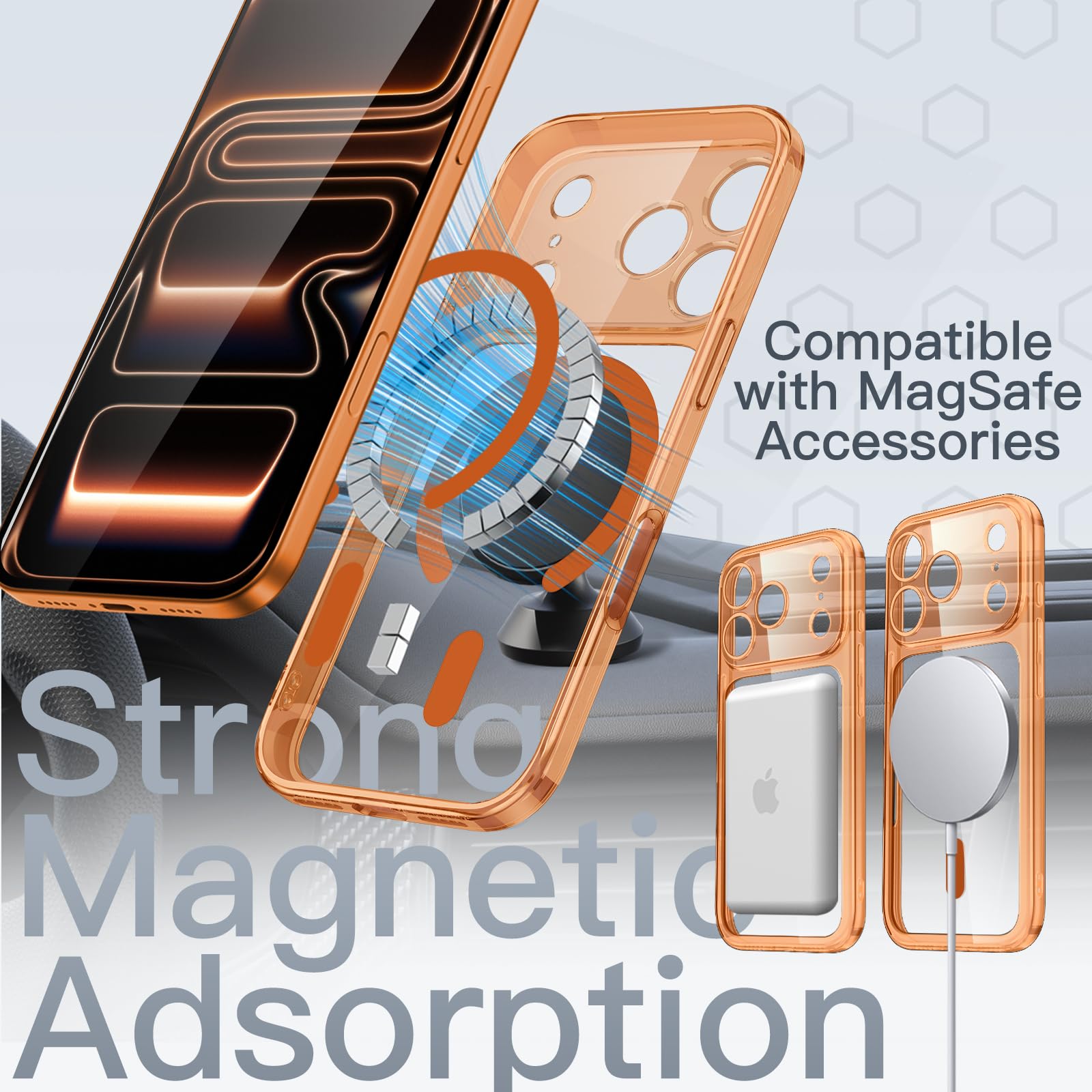 Amazon.co.jp: JETech iPhone 17 Pro 6.3インチ用 マグネットスリム