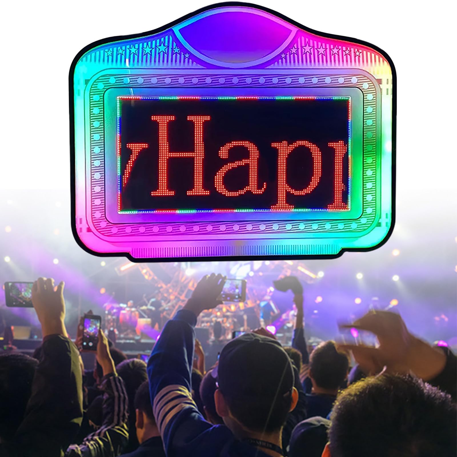 LYDZUSDP LED VIP Service,Display Letter Message Board Rolling Subtitles,Color Letter Billboard for Club,Party,Bar and More