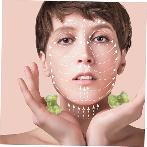 Miniatura 5 de Beaupretty Sets Facial Jade Gua Sha Raspado Herramienta de Masaje Cuidado de los Ojos Cuidado de la Cara Suministro de Herramientas de Belleza Piezas