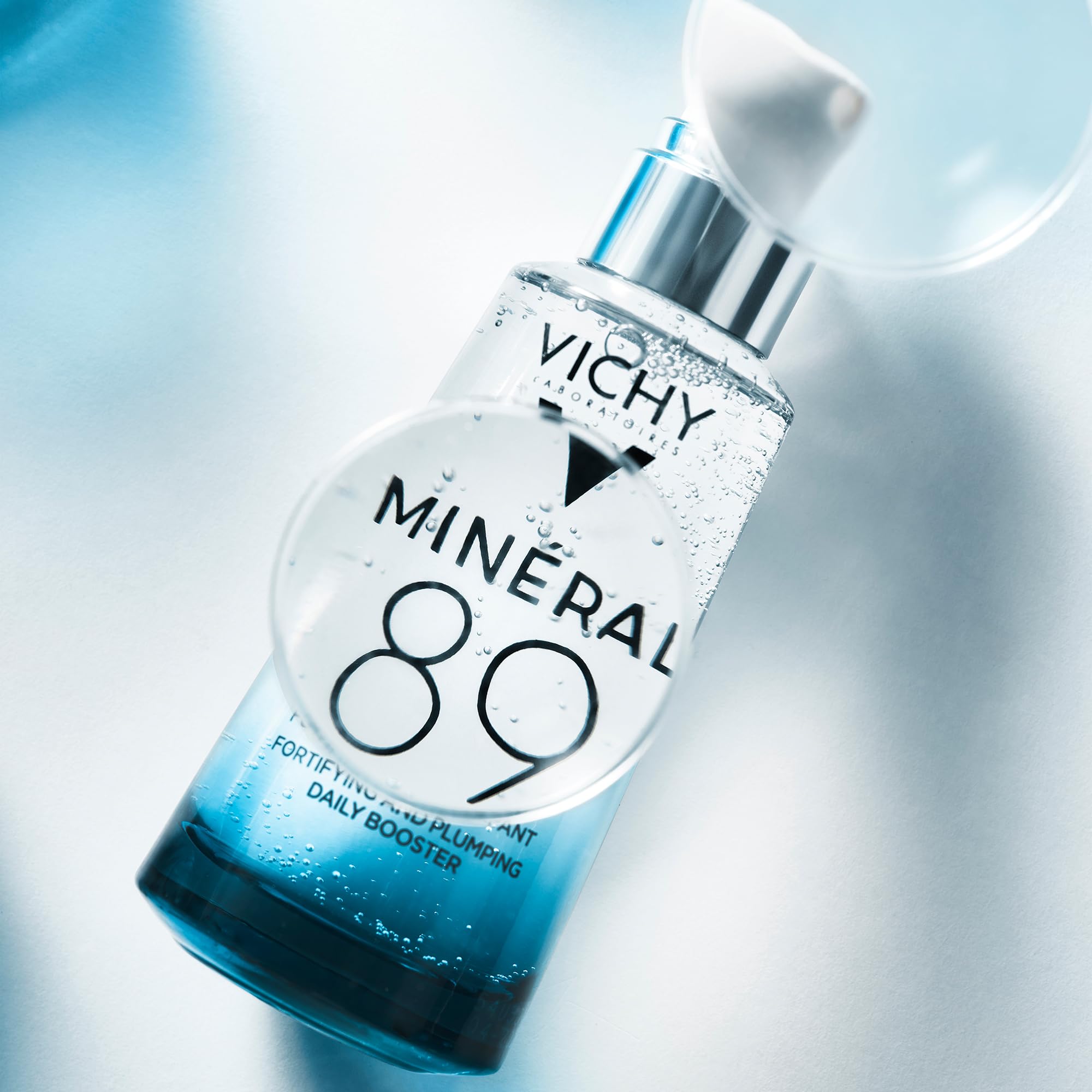 Vichy Minéral 89, Booster Quotidiano Fortificante e Rimpolpante, Per Tutti i Tipi di Pelle, Pelle Tonica e Idratata, Arricchito con Acido Ialuronico e Acqua Vulcanica, 75 ml