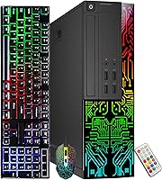 Vista 1 de Dell Optiplex - Computadora de escritorio pequeña (SFF), Intel i5 de cuatro núcleos (3.2 GHz), RAM DDR3 de 16 GB, SSD de 512 GB, GeForce GT 1030 2GB