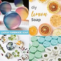 Vista 6 de Sakolla Moldes de jabón de silicona redondos de 4 onzas, moldes de jabón cilíndricos de 3.15 pulgadas para jabón de lufa, bombas de baño