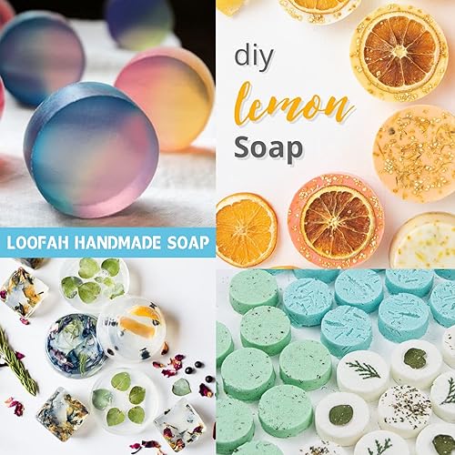 Miniatura 6 de Sakolla Moldes de jabón de silicona redondos de 4 onzas, moldes de jabón cilíndricos de 3.15 pulgadas para lufa, bombas de baño, barras de loción,