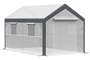 Outsunny 12' x 7' x 7' Walk-in Green House Dome