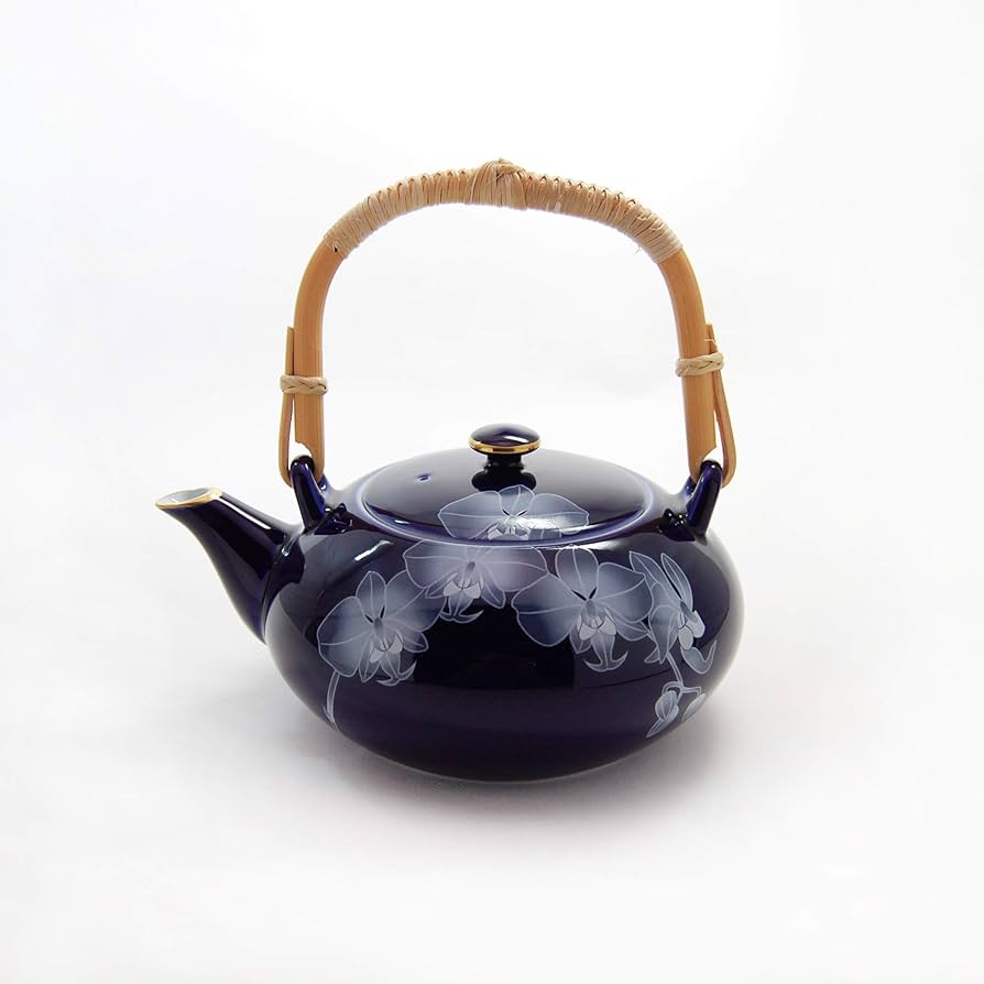 香蘭社 ルリ 胡蝶蘭 陶額 箱 内袋あり ルリ胡蝶蘭）有田焼 茶器揃|有田焼の老舗-香蘭社オンライン
