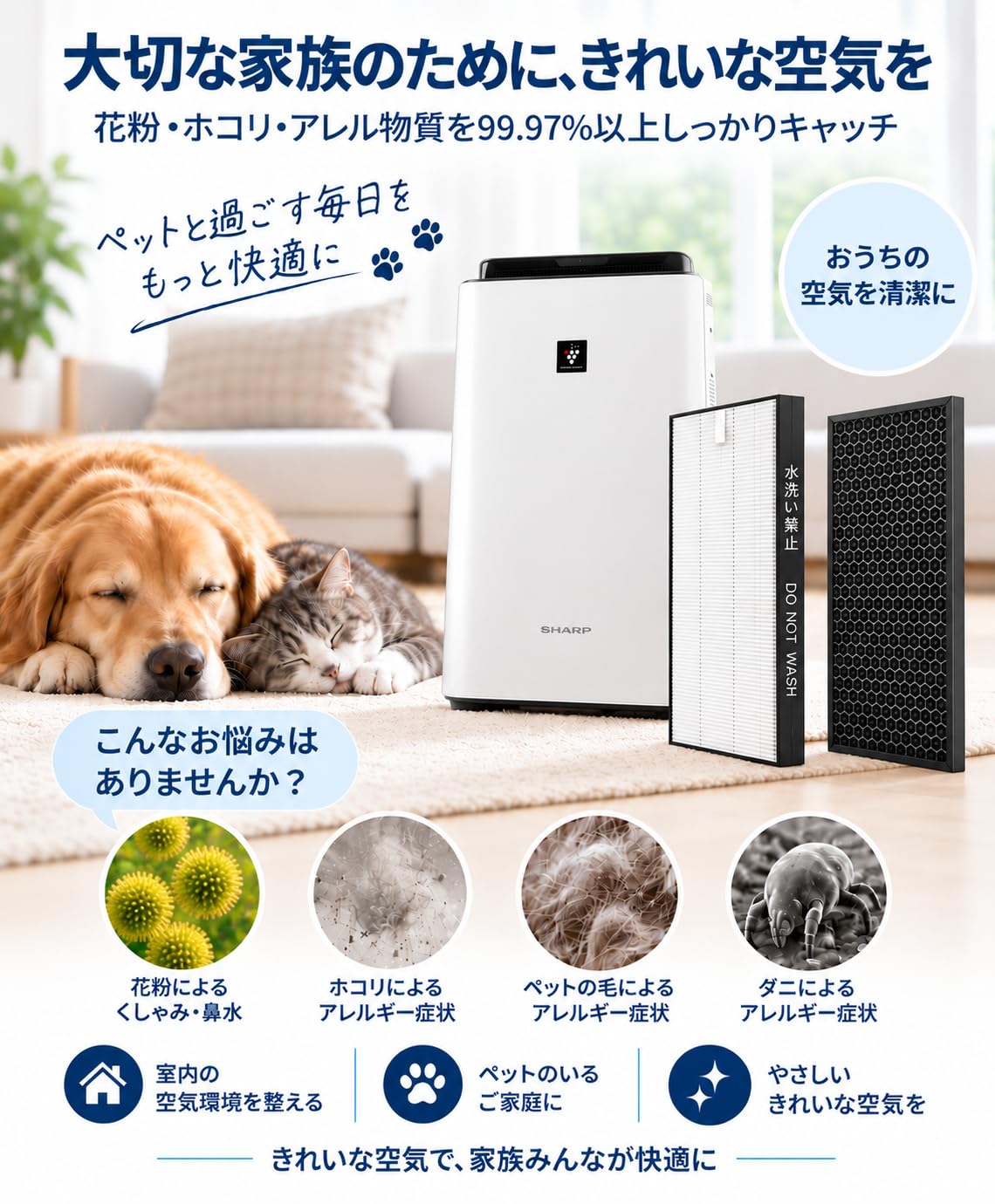 【未開封品】SHARP FZ-MK5DF 空気清浄機交換フィルター ※6セット Amazon.co.jp: MSHNE シャープ 空気清浄機 交換用フィルター HEPA集
