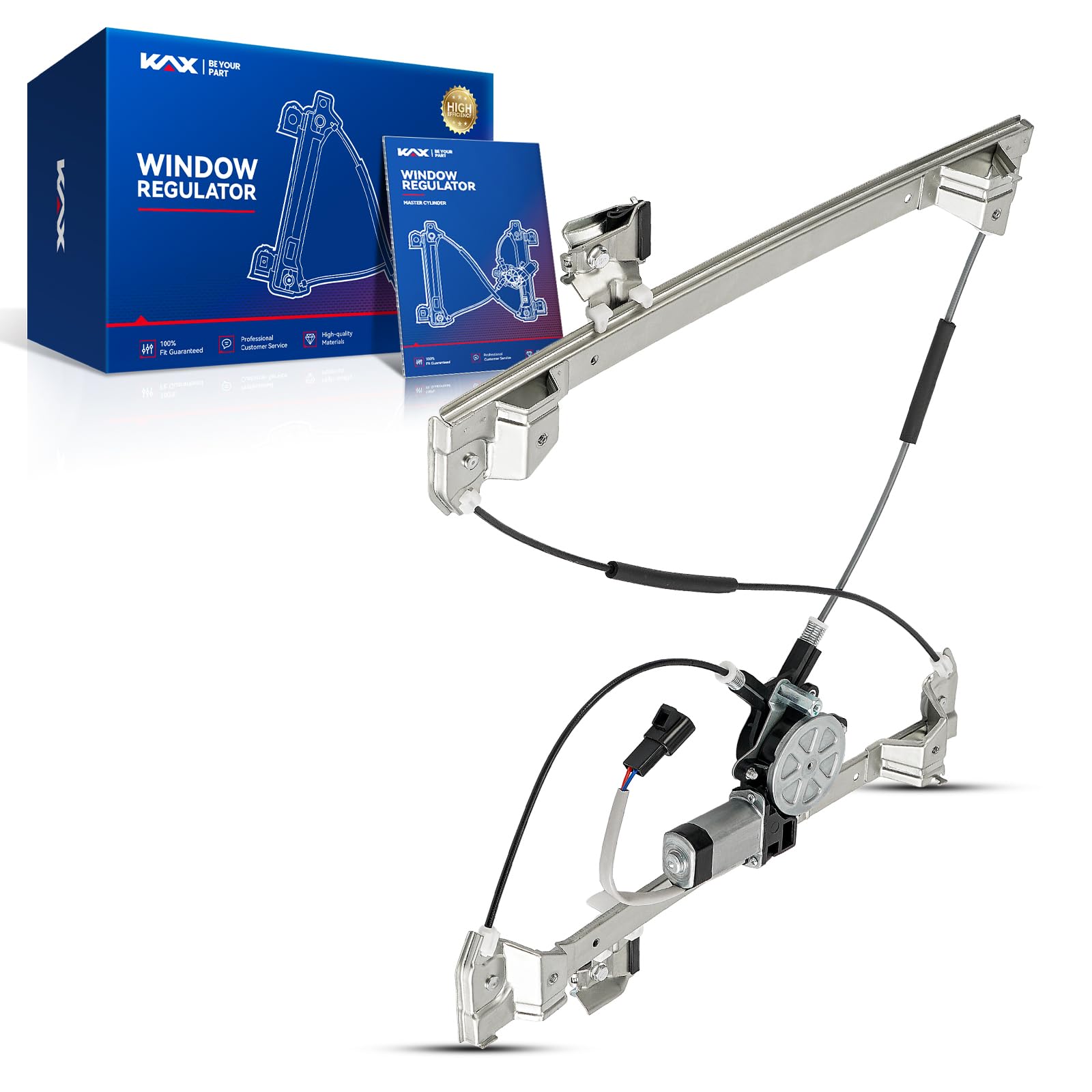 KAX Front Left Power Window Regulator w/Motor Fit for H2 2003-2009