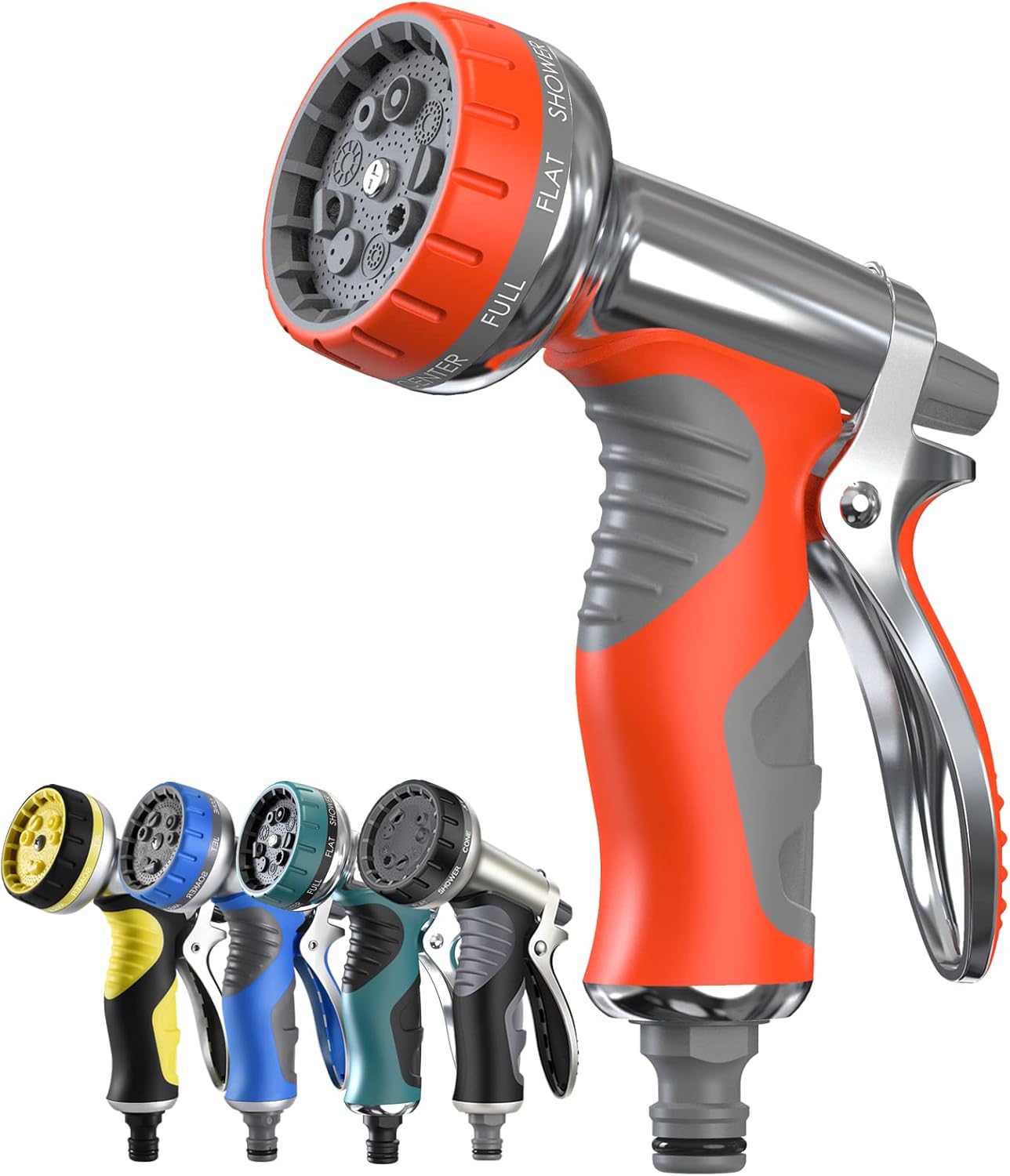 LUFENG Upgraded Hose Spray Gun 9 Adjustable Patterns Hose Nozzle Heavy