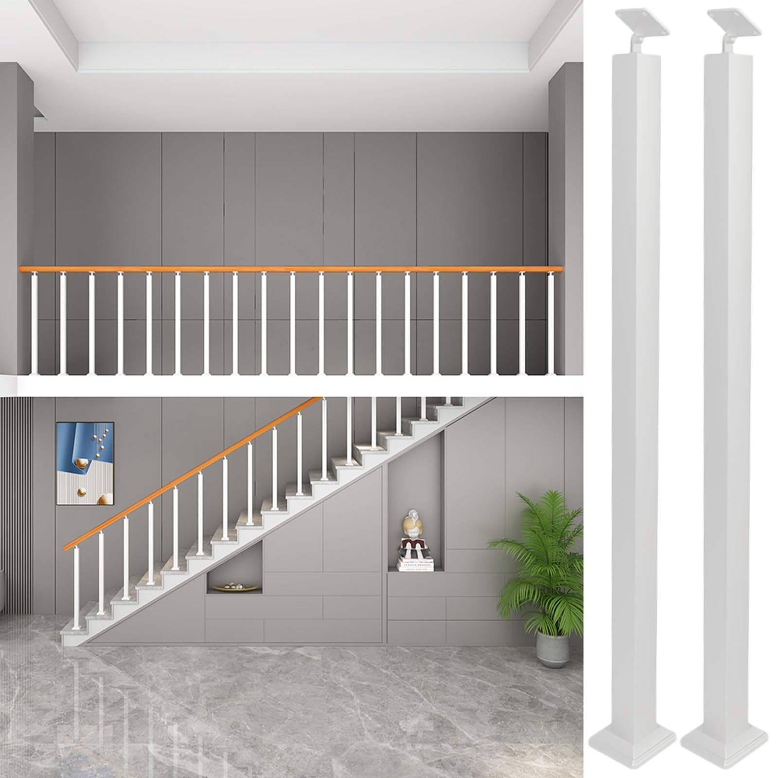 2 Stück Wandhalterungen aus Stahl – einfache Installation und Wartung für den Innen- und Außenbereich – elegantes Design für Sicherheit und dauerhafte Leistung