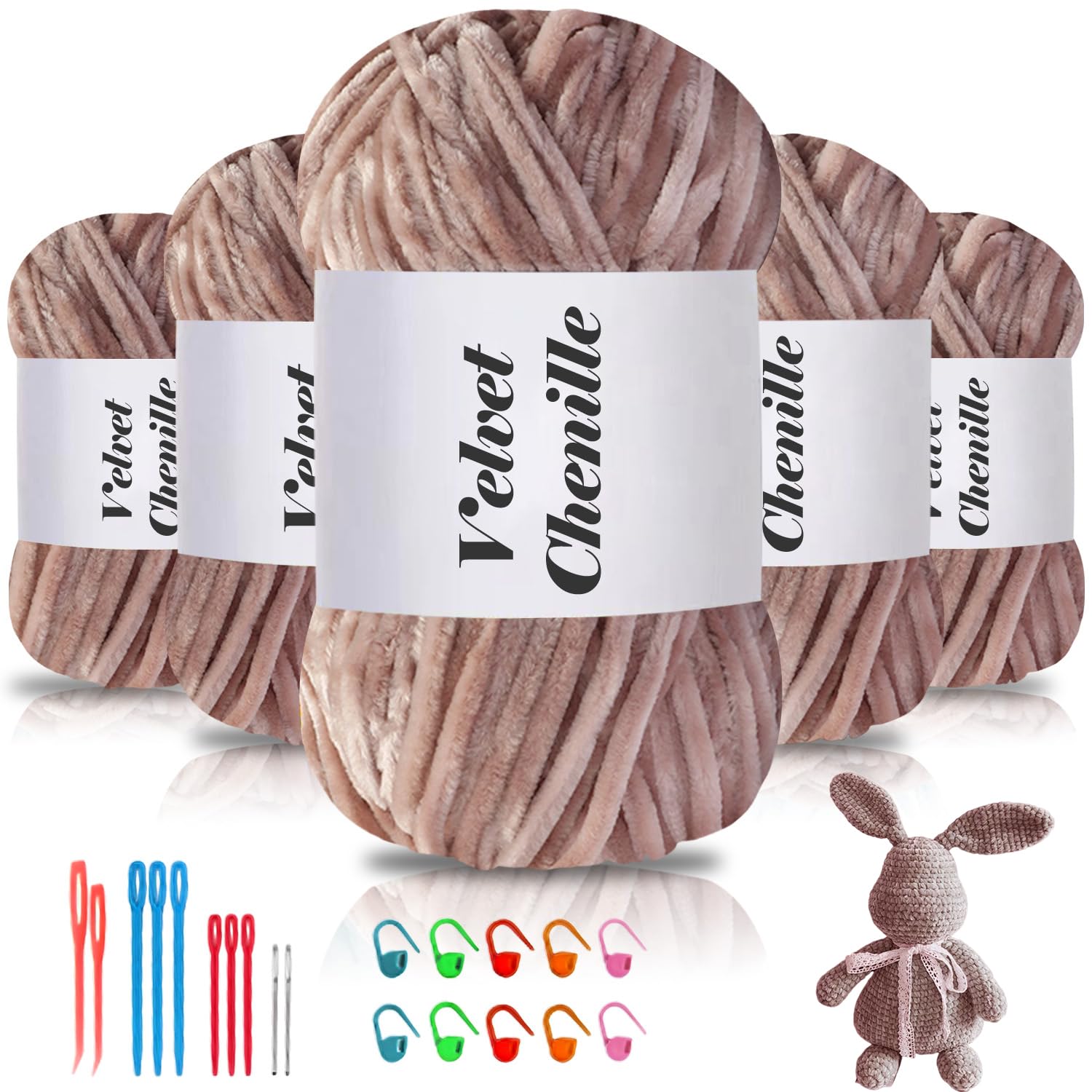 Fil de chenille doux et moelleux Maxee laine de bébé velours tricot crochet