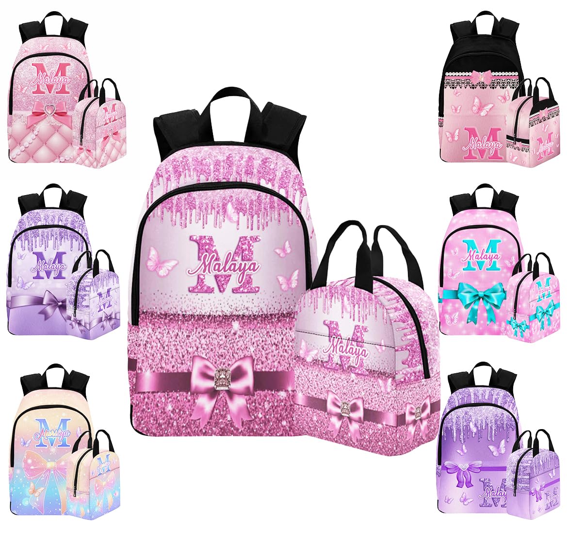 AOFUN Custom Bookbag For Girls Custom Backpack For Girls Personalized Backpacks School Backpack