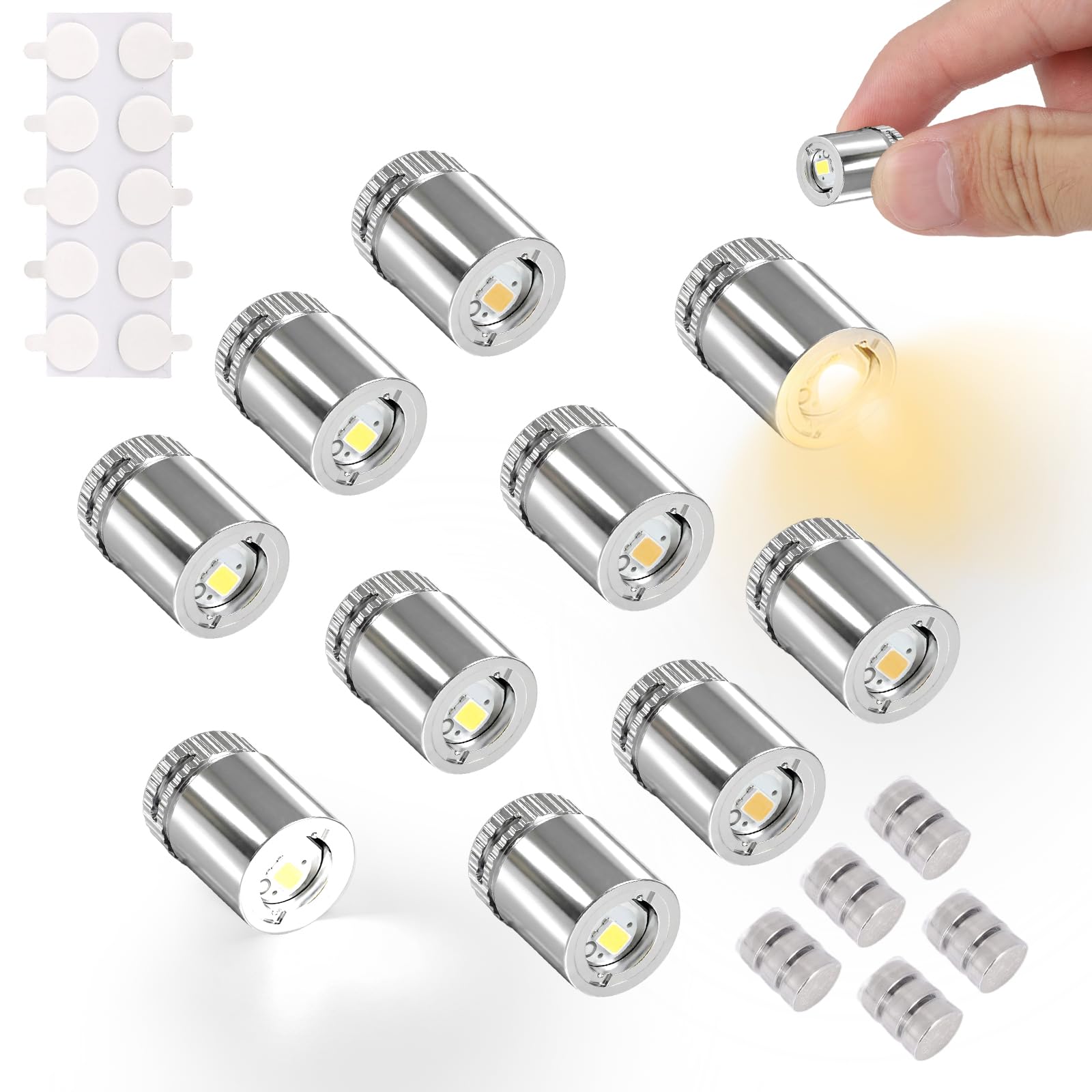 Amazon.co.jp: モデルドールハウス用小型ミニLEDライト10個。電池式 