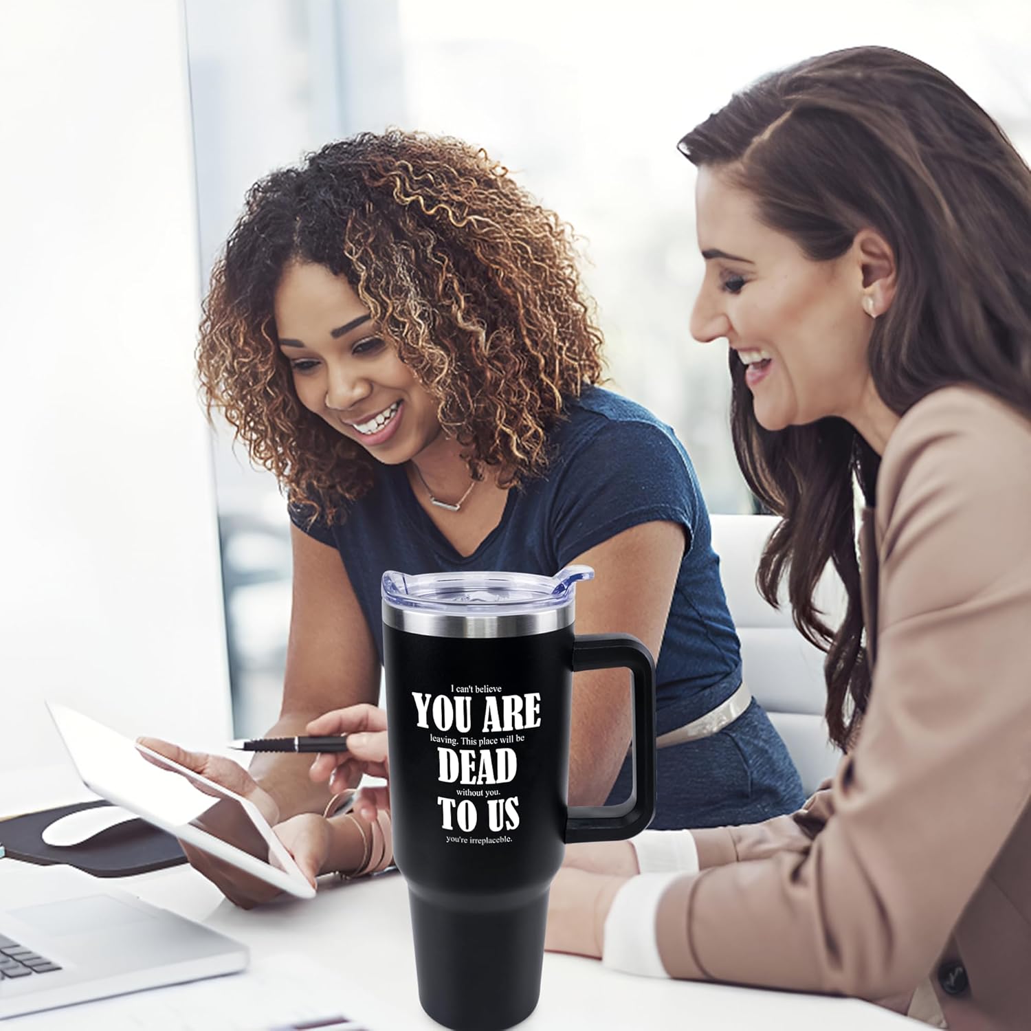 Going Away Gifts for Coworkers Women Men, You Are Dead To Us 40oz Tumbler with Handle and Straw, Coworker Leaving, Farewell Gift - New Job, Goodbye, Good Luck Gifts - Image 7
