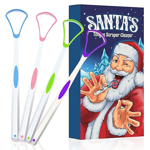 Raspador de lengua para adultos, limpiador de calcetines para mujeres, hombres, regalos de elefante blanco, Navidad, hombres, adolescentes, ideas