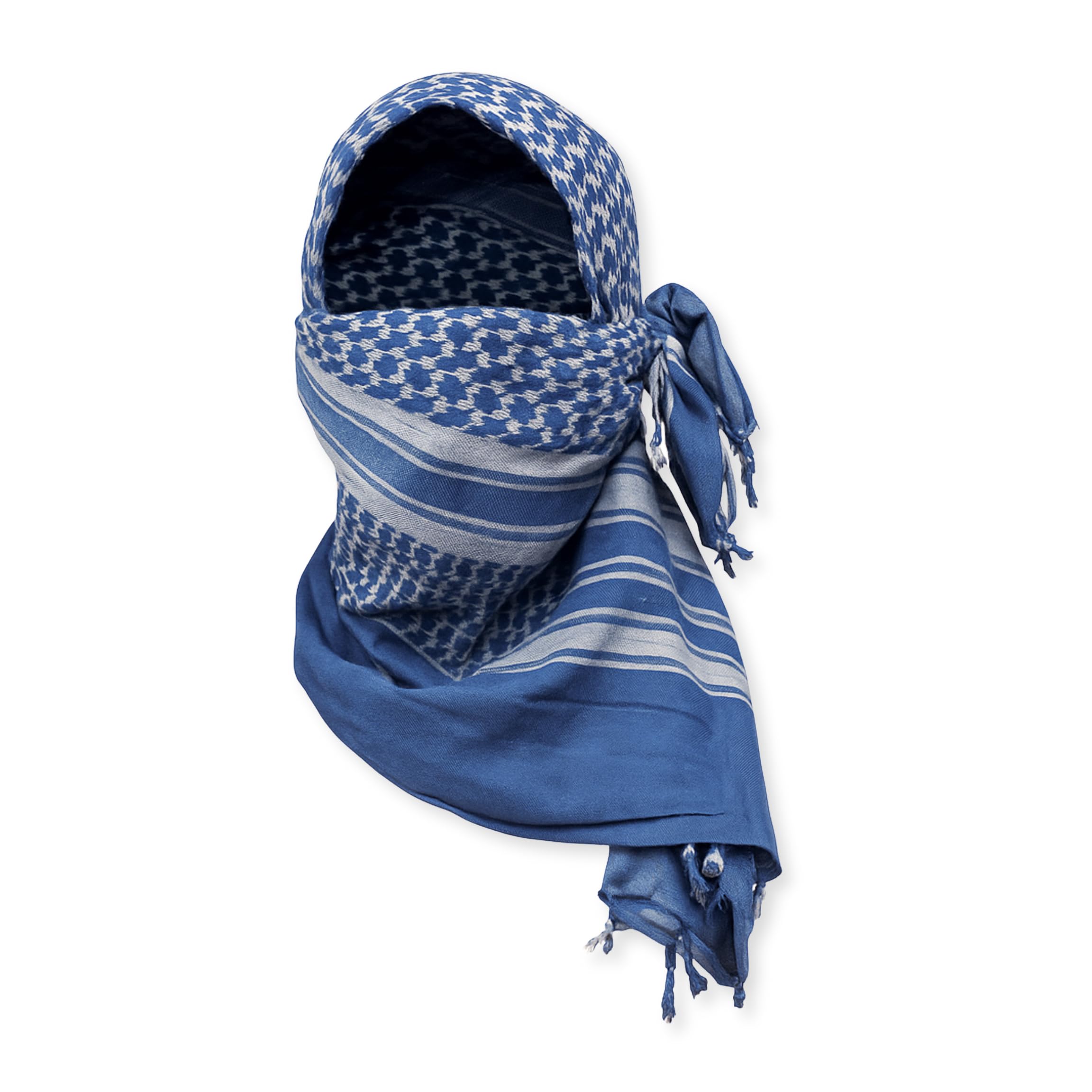 M MCGUIRE GEAR Shemagh Tactical Scarf, Middle Eastern Desert Hood, Bandana, Keffiyeh, Military Style, 100% Cotton, 42" x 42"