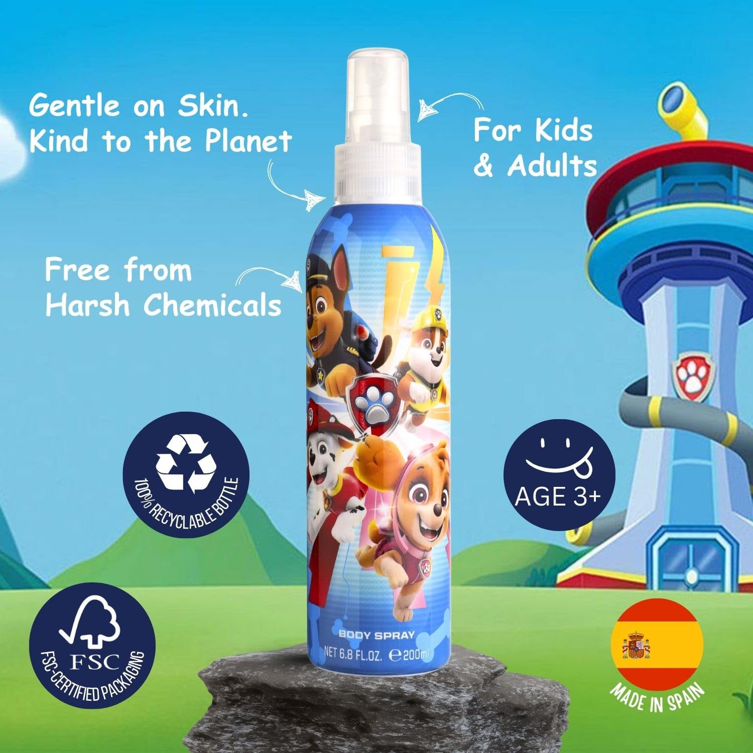 Paw Patrol Pat' Patrouille Coffret Eau Fraîche Parfumée pour enfant, 200 ml