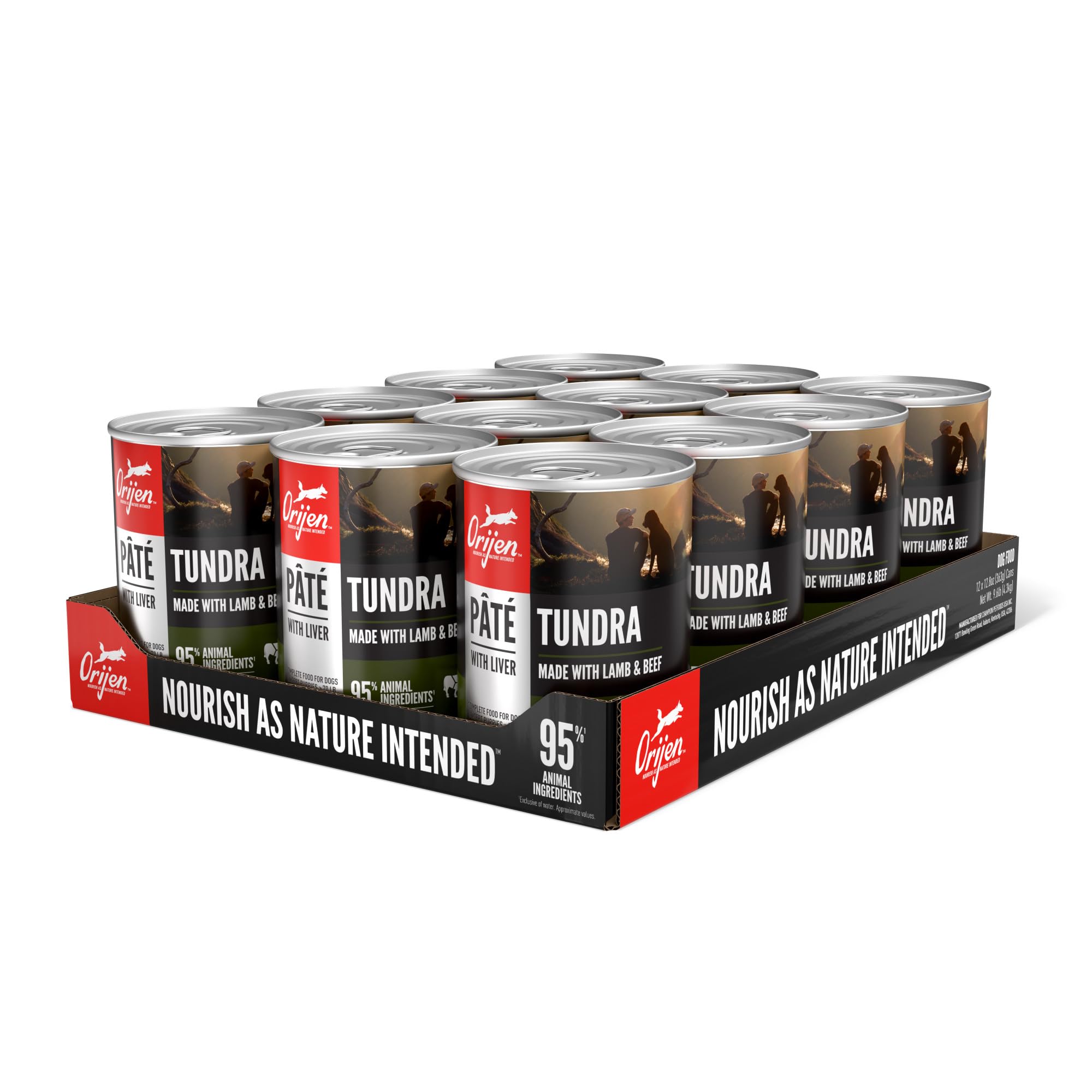 ORIJEN Pate Wet Dog Food Tundra Recipe with Liver 12.8oz Cans (12 Count):  Pet Supplies: Amazon.com