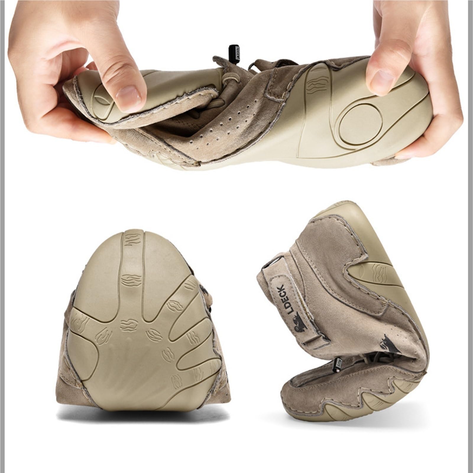 Alpaca Barfuss schoenen, alpaca - ergonomische, waterdichte en pijnverlichtende leren blotevoetenschoen, Ldeck herenschoenen, bergexperts schoenen dames, A Light Groen, 44 EU Breed