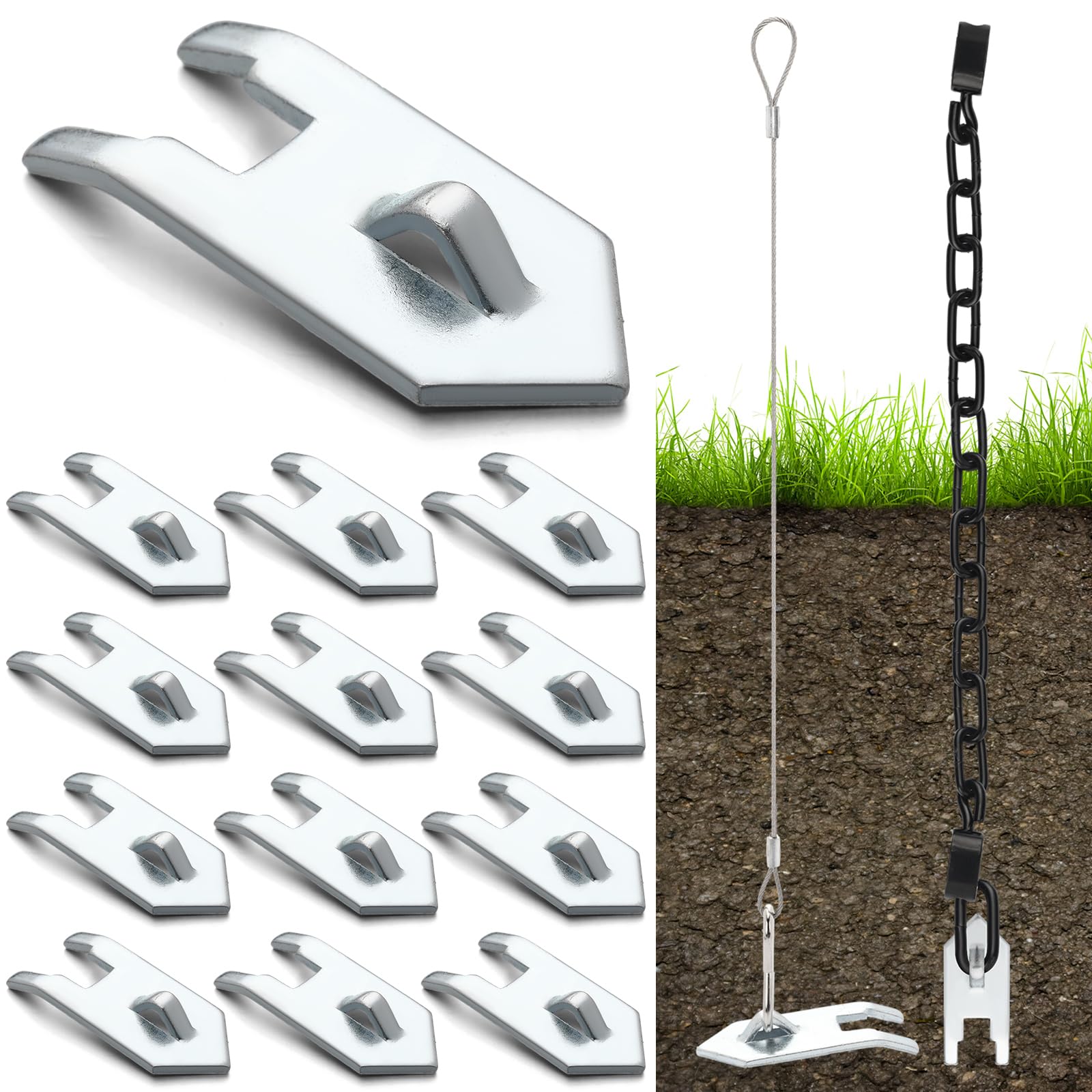 なたら　Wolf Pro ST16000NE00016TBジャンク Amazon.com: Qualirey 12 Pack Galvanized Wolf Fang Anchor Heavy