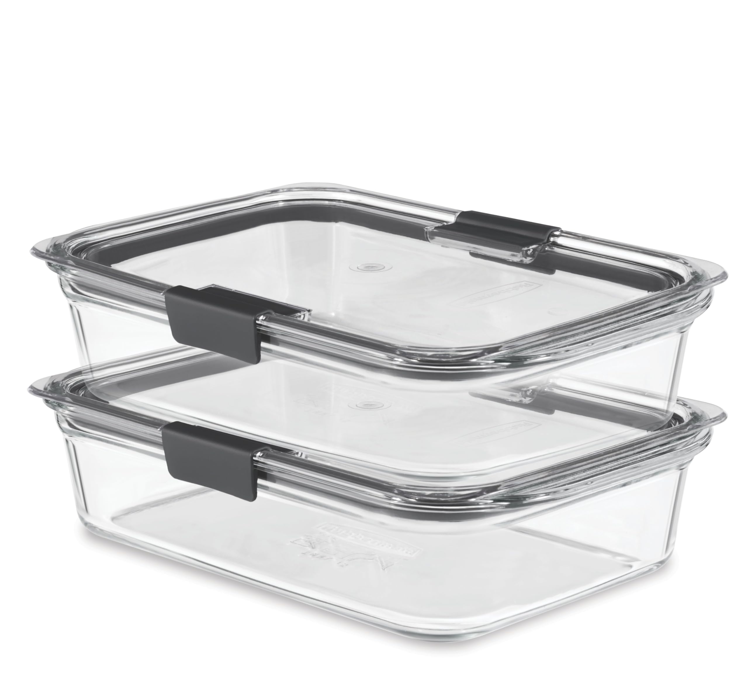 RUBBERMAID - Recipientes de comida con tapas, paquete de 2 (4 piezas en total)
