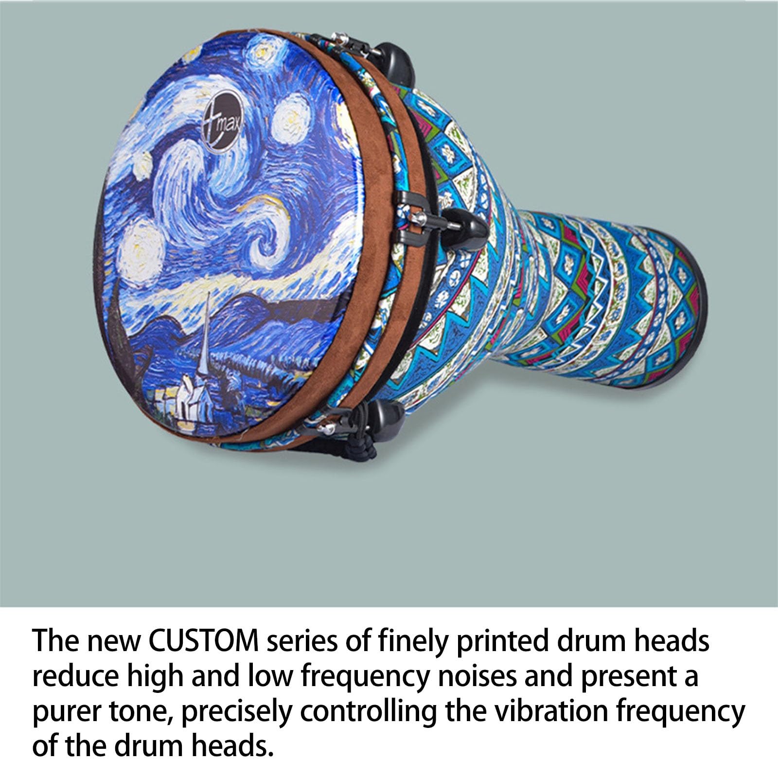 10/12 Pulgadas Yembé Duradero y Portátil, para Acompañamiento de Banda Djembe Drum, Principiante Tambor Djembe Estilo Africano Tambor Africano(PVC10inch D)