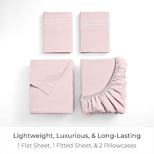 Miniatura 3 de Mellanni - Sábanas tamaño matrimonial, 4 piezas, Iconic Collection, lujosas, extrasuaves, refrescantes, resistentes a las arrugas, a la decoloración