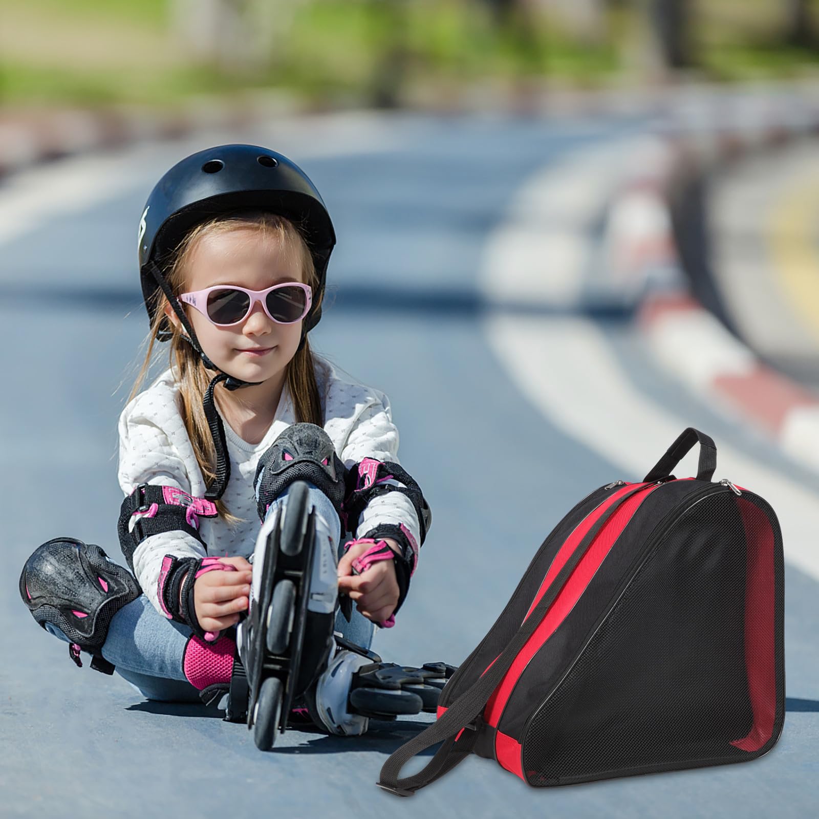 GLEAVI Bolsa para Patines Cuerda para Llevar, de Tela Oxford Resistente, 2 Piezas Reutilizables para Guardar y Transportar Zapatos de Skate