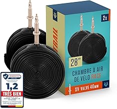 Alphatrail Road Bike Inner Tube Rick 28 Inch SV Presta Valve 2X Sets 700 x 18-28c with Guaranteed Mobility I Compatible Bicycle Tyre Compatible with Continental, Schwalbe, Michelin & Mavic
