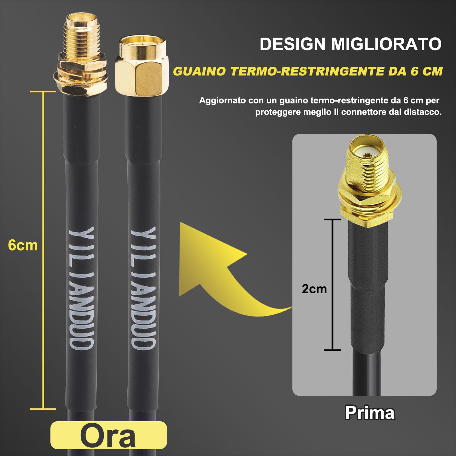 WiFi Antenna Prolunga 30M SMA Maschio a Femmina RG58 Bassa Perdita Coassiale Cavo Patch per 2G/3G/4G LTE SMA WiFi Antenna Wireless Router Cavo WLAN Alimentazione Sistema Telecamera