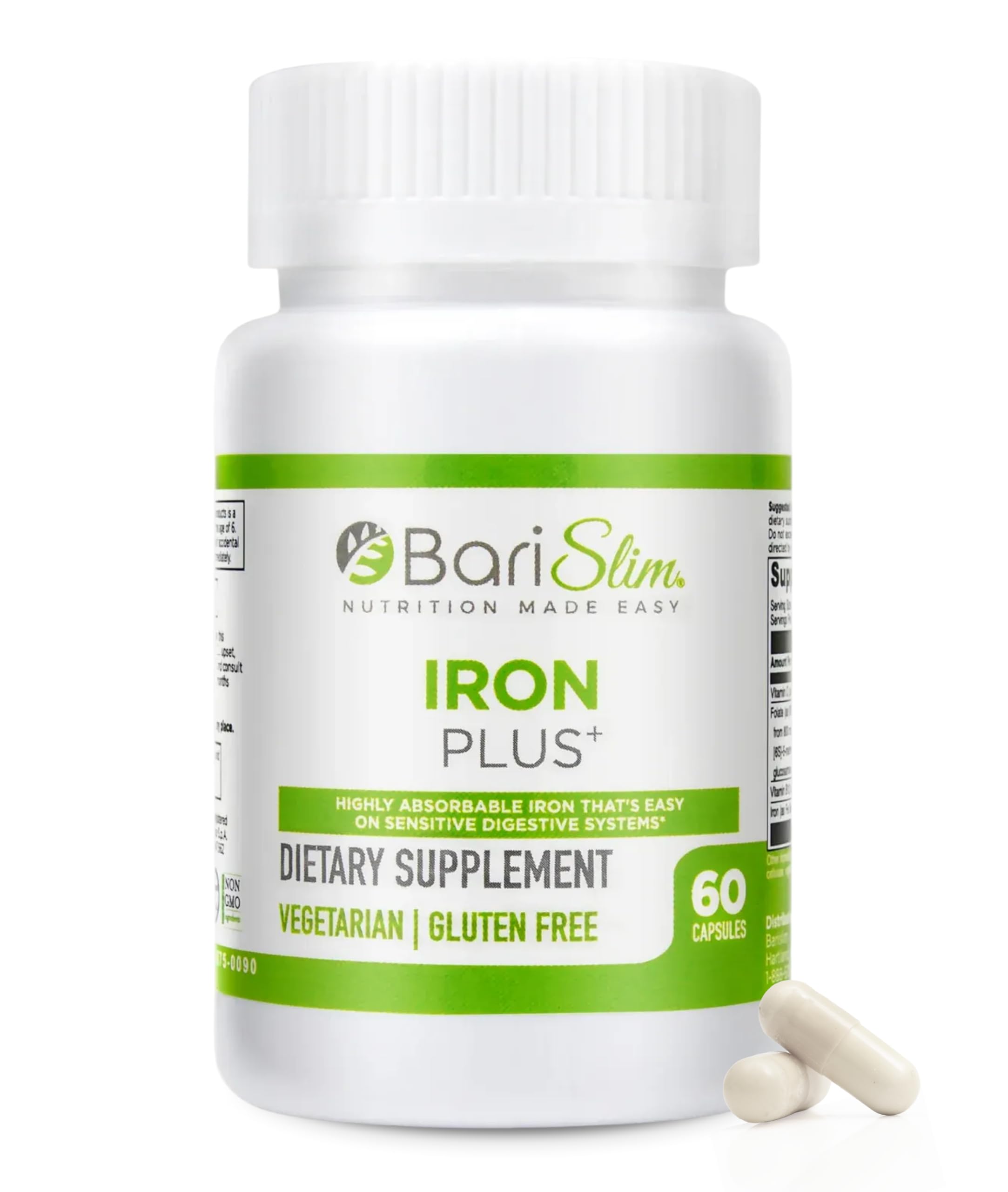 BariSlim Iron Plus Capsules - 60 Servings