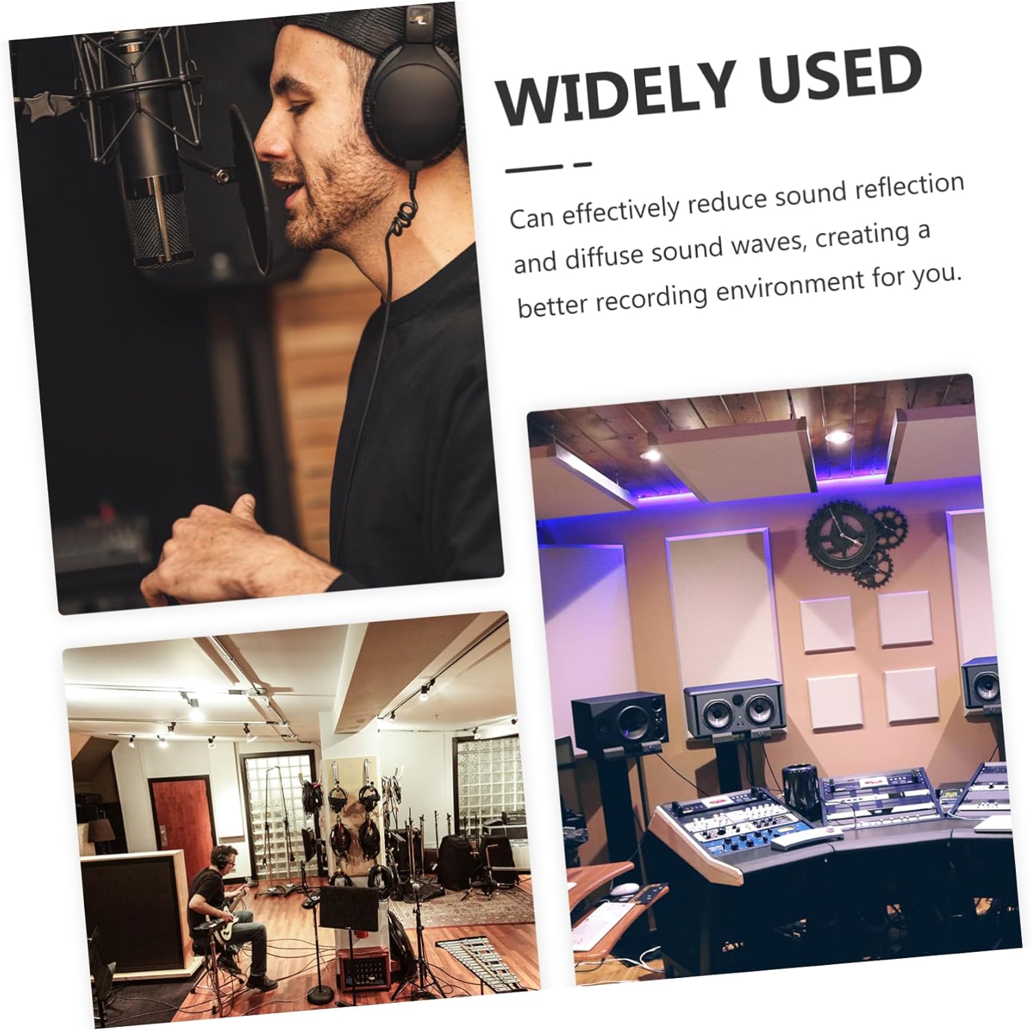 Wakauto Microphone Isolation Shield with Foldable Design Windscreen Cover for Reducing Noise Plosive Sounds and Reverberation Recording Studios and Home Offices