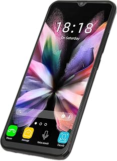Telefone inteligente de tela hd de 6,53 polegadas, reconhecimento facial completo mtk6580 quad core chip 8g ram 64g rom desbloqueio smartphone para fotografia Plugue dos EUA