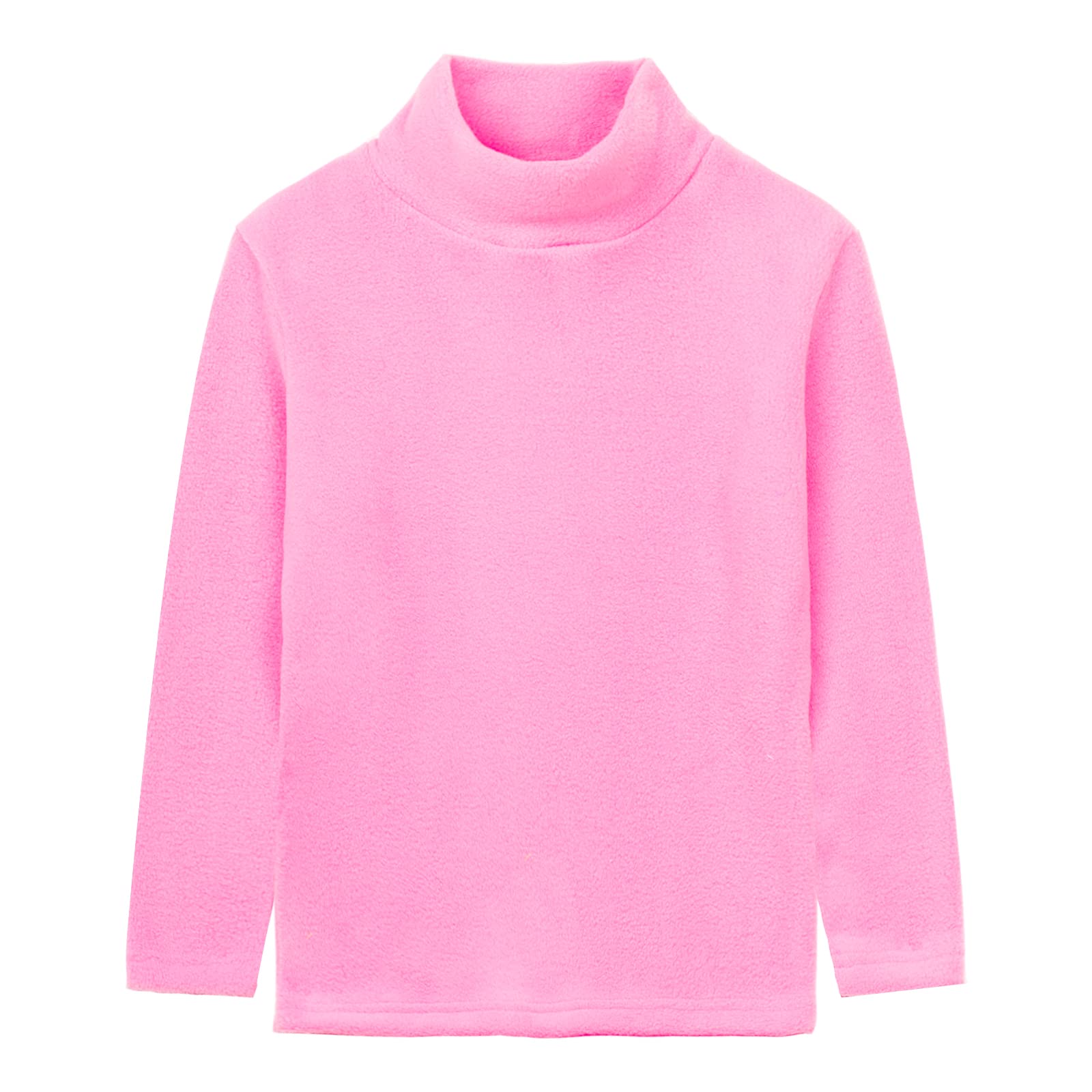 LittleSpring Unisex Boys Girls Polar Fleece Shirt Base Turtleneck Top (2-14 Years)