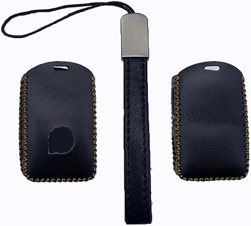 Miniatura 6 de Funda para llavero compatible con Volvo XC40, XC60, XC90, S90, S60, V60, V90 2019-2024, funda de cuero genuino para llavero inteligente (4 botones,