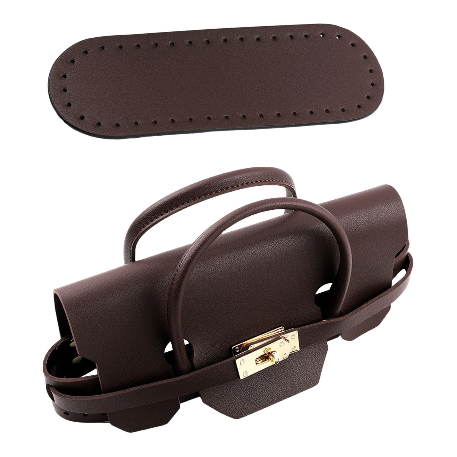 CALANDIS™ Bag Bottom for Crochet Tote Lock Flap Cover Buckles Cover DIY Bag Making Set brown | Handbag Accessories | Womens Handbags & Bags-image-12
