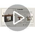 Tribesigns 63" Console Table, Farmhouse 2-Tier Entryway Table with U-Shaped Base, Narrow Long Wood Sofa Table Behind Couch Table for Living Room, Hallway, Foyer, Light Gray