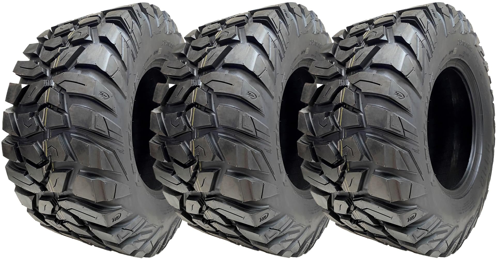 Pneumatico 25x10.00-12 ATV 255/65R12 8ply WL03 OBOR Antelope 73N Road Legal (Set di 3)